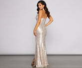 Delilah Formal Sequin High Slit Dress